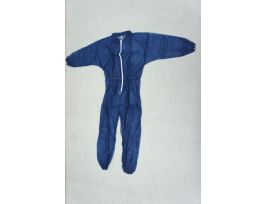 VWR COVERALL 20GSM SPP W/ZIPPER DRK BL L