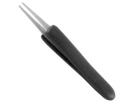 Foam Grip Tweezers w/ Sharp, Round Tips