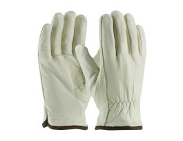 Top Grain Cowhide Drivers, Reg. Grade,Wht. Thermal, Keystone Thumb, SM