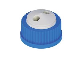 Solvent Delivery Cap, two 1/4"-28 ports, GL32; 1/ea