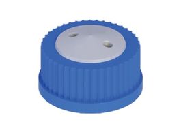Solvent Delivery Cap, two 1/4"-28 ports, GL45; 1/ea