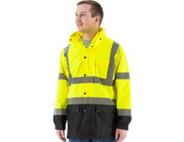 RAIN JACKET HI VIS YELLOW CLASS 3 L