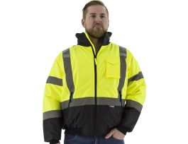 BMR JKT BLK BTM QUILT LNR HV YLW CL 3 L