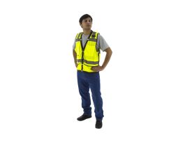 HEAVY DUTY VEST  HV YELLOW  CLASS 2 L