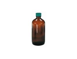 Precleaned Amber Glass Bottle, NM, PTFE Cap; 240 mL, 24/Cs