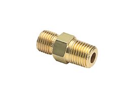 1/4" male NPT x male QT, no check-valve, brass