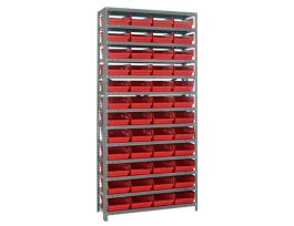 12IN X 36IN X 75IN 48 RED BINS 4FT BIN