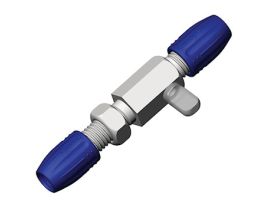 Standard Valve for 1 to 4 mm OD Tubing, 2-way, straight, mountable; 2/pk