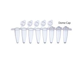 PCR TUBE 8 STRIP DOME CAP PP NAT 0.2 ML PK