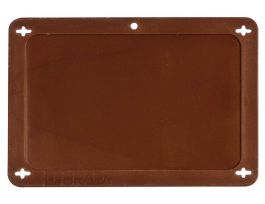 Blank Valve Tags Plastic 3.2 in H x 4.7 in W Brown