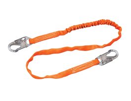ANSI Z359.13 Compliant 6' tubular web shock absorbing lanyard