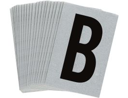 BradyLite 1 in Reflective Numbers Black on Silver, B 25/PK