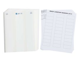 LaserTab Polyester Lbls 0.9 in H x 2 in W White 34/PK