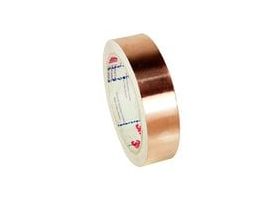 3M™ Copper Foil EMI Shielding Tape 1182, Variable Width x 18 yds, slitter/dist log rolls, Bulk, 1 Roll/Case