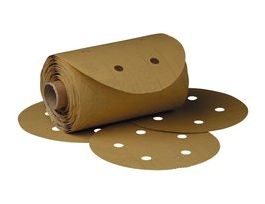 3M™ Stikit™ Gold Disc Roll Dust Free, 01642, 6 in, P100, 125 discs per roll, 10 rolls per case