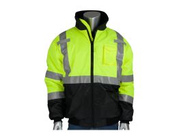 Class 3 Bomber Black Trim, Fixed Insulation, Zipper, 2 in. Tape