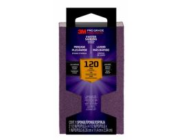3M™ Pro Grade Precision™ Faster Sanding Block Sponge, 24001TRI-F-B, 2.5 in x 4.5 in x 1 in, 120 grit, Fine, 12/cs