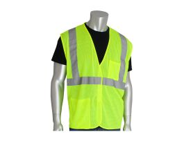 Class 2 Mesh Vest, 2 Pockets, H&L Closure, 2in. Tape