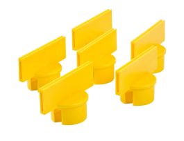 Post Sign Adapter - Small, Yellow, 6 Each