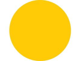 Color-Coded Dots 1.5 in Dia Yellow 500/RL