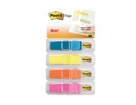 Post-it® Flags 683-4ABX, 4 Colors, 0.47 in x 1.7 in, 6 Pack/Carton, 4 Carton/Case