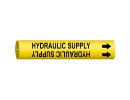 Hydraulic Supply Pipe Marker, 2" H x 2" W, Fits Pipes 2.5" Dia. Thru 3.875" Dia.