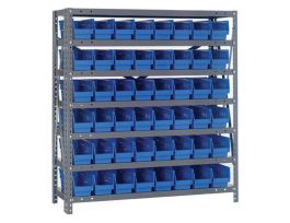18IN X 36IN X 39IN 48 BLUE BINS 4IN BIN
