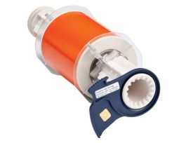 BBP85 Low Halide Polyester Labels 4 in W x 50 ft L Orange
