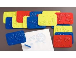 KIT ANIMAL TRACK RUBBING PLATES SET/16