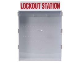 Empty Cabinet-style Wall-mounted Lockout Tagout Stations 26 in H x 19.5 in W x 5 in D