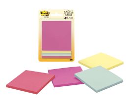 Post-it® Notes 5401, 3 in x 3 in (76 mm x 76 mm), Pastel colors
