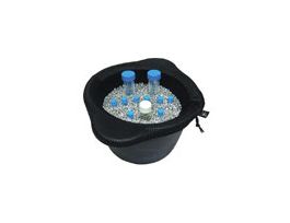 Waterless ice bucket with beads; 4L capacity