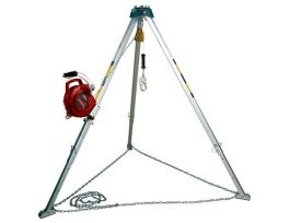 3M™ Protecta® Confined Space Aluminum Tripod with 3-Way SRL 8308006, 8 ft High, 50 ft Stainless Steel Cable