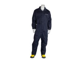 33 Cal FR Coverall, Multi Layer, Cotton, NFPA 70E/ASTM F1506, Navy, XL