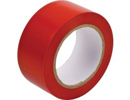 Marking Tape Roll - Abrasion Resistant Vinyl, Solid Color, Red, 2"