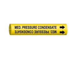 Med. Pressure Condensate Pipe Marker, 0.8125" H x 0.8125" W, Fits Pipes 0.75" Dia. Thru 1.375" Dia.
