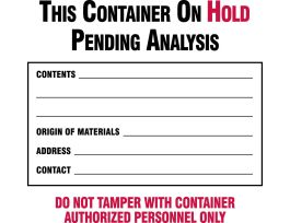 THIS CONTAINER ON HOLD PENDING ANALYSIS, Gloss