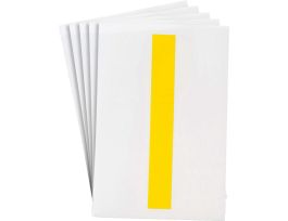 ToughStripe® Floor Marking Polyester 8 in Label Letter I Yellow 20/PK