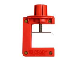 Butterfly Valve Lockouts  5.57 in H x 3.37 in W x 1 in D Nylon Red