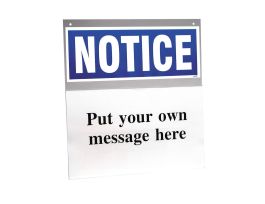 NOTICE Sign, 15.25 " H x 14 " W