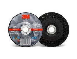 3M™ Silver Depressed Center Grinding Wheel, 87456, T27, 4 in x 1/4 in x 5/8 in, 10/Carton, 20 ea/Case