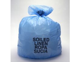 BAG BLUE LINEN HDPE 33 GL 31X41