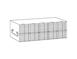 Upright Freezer Rack for 96/384-Well Microtiter Plates, accepts 90 with lids or 100 without lids