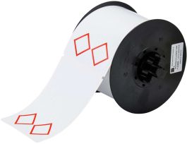 B30 Series GHS CLP Chemical Labels 2.953in H x 4.331in W Red on WT 270/RL