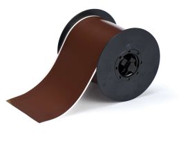 All Weather Permanent Adhesive Vinyl Label Tape for B30 Printers - 4" Brown