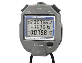 Traceable 300-Memory All Function Digital Stopwatch with Calibration