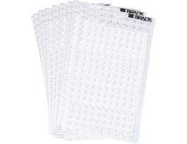 Glow in the Dark 2 in Black, Green Glow on Silver Number (Blank) 10/PK