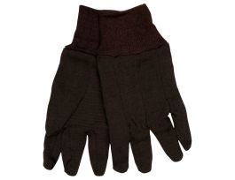 GLOVES BROWN JERSEY HEAVY WEIGHT L DZ