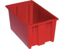 18INX11INX9IN STACK AND NEST TOTE RED