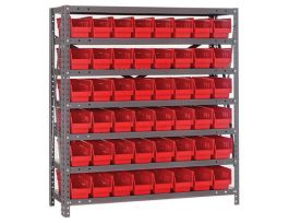 12IN X 36IN X 39IN 48 RED BINS 4IN BIN